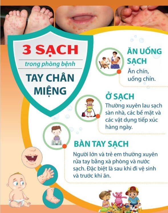 Phòng bệnh tay chân miệng